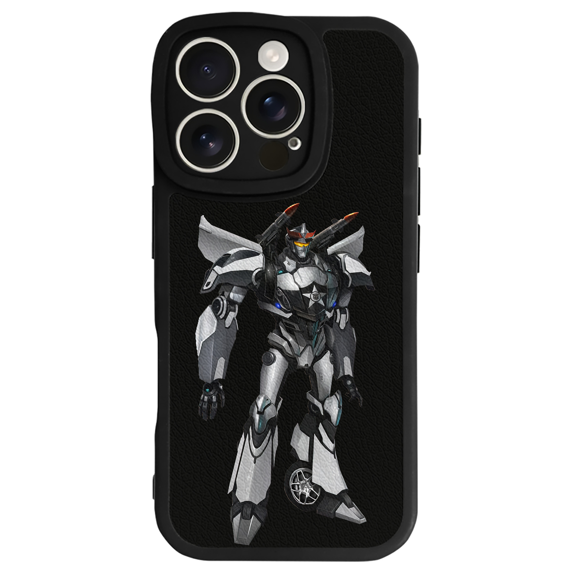 （画像用） Transformers トランスフォーマー 【iPhone 16シリーズ対応】シリコンスマホケース（レザー調） 材質：シリコン